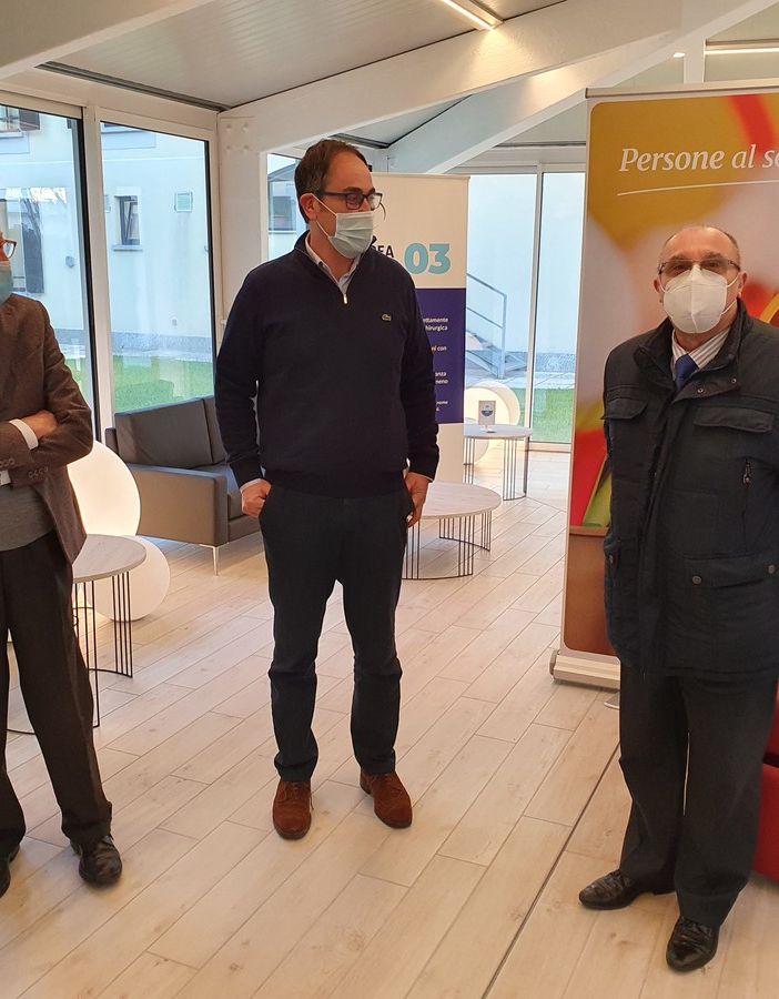 Il Direttore Luca Trama al centro nella foto, neo presidente di Uneba Varese