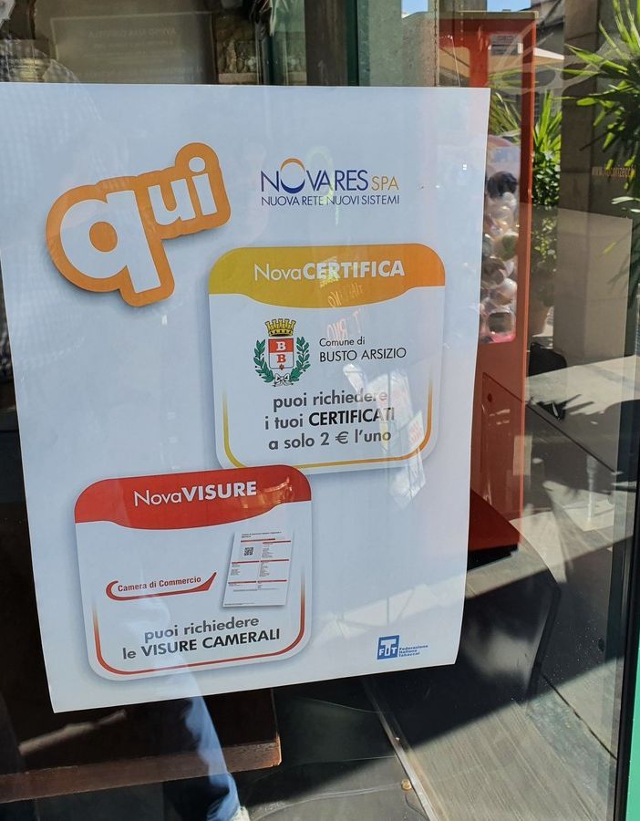 Anagrafe in tabaccheria, servizio sospeso