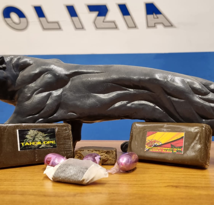A vent'anni spacciava hashish nei parchi di Busto: preso dalla polizia con tre etti di droga