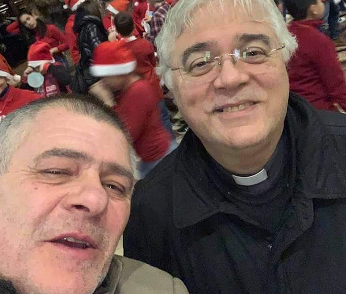 Don Nicola Ippolito con il sindaco Enrico Puricelli