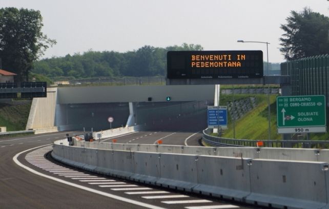 Autostrada Pedemontana: il pedaggio si paga sul sito web di Poste Italiane