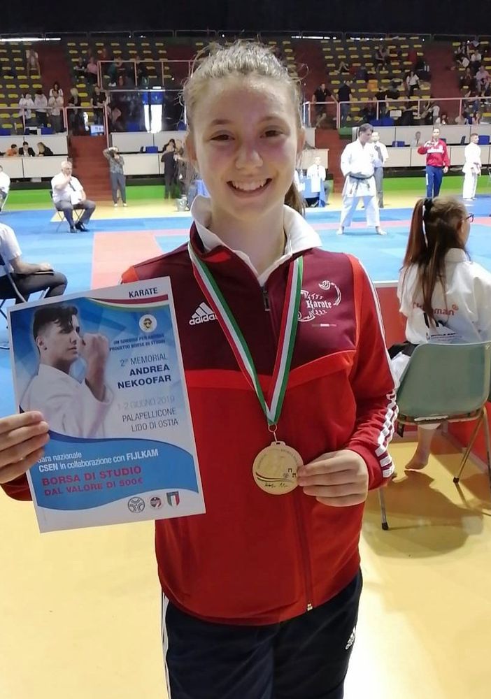Roberta Dominici conquista l'oro al 2° Memorial &quot;Andrea Nekoofar&quot;