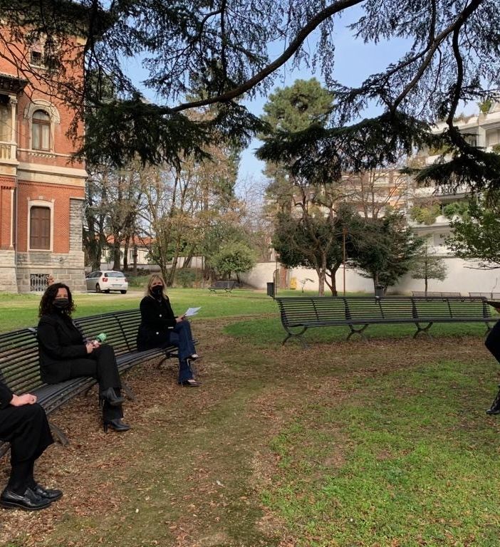 Il talk show è stato girato a Villa Ottolini Tosi