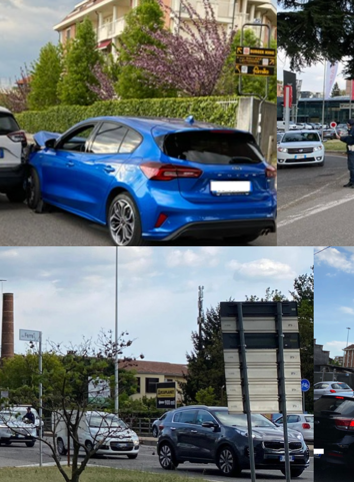 FOTO. Incidente ai Cinque Ponti, traffico in tilt