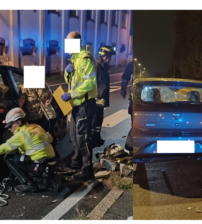 Due incidenti e sei persone soccorse a Samarate questa sera. Coinvolti anche due adolescenti