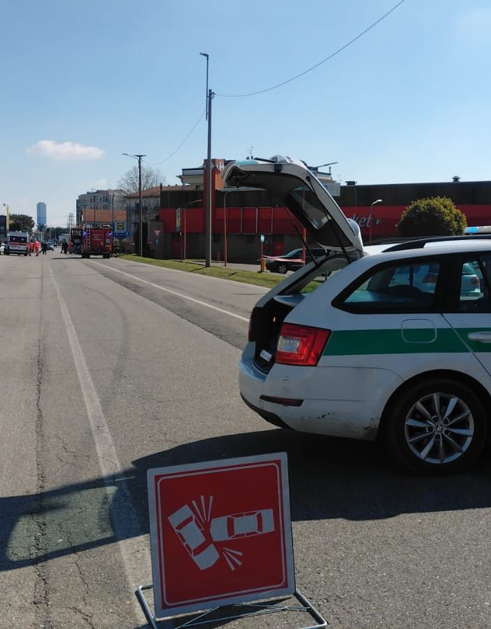 Incidente sul Sempione a Olgiate Olona: feriti due uomini