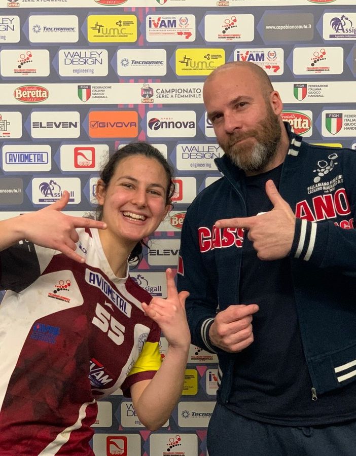 Chiara Priolo con coach Onelli