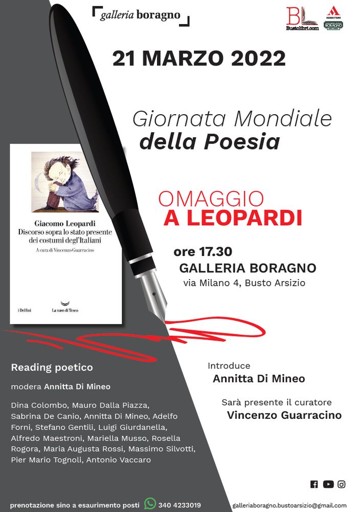 15-21 marzo: appuntamenti alla Galleria Boragno di Busto
