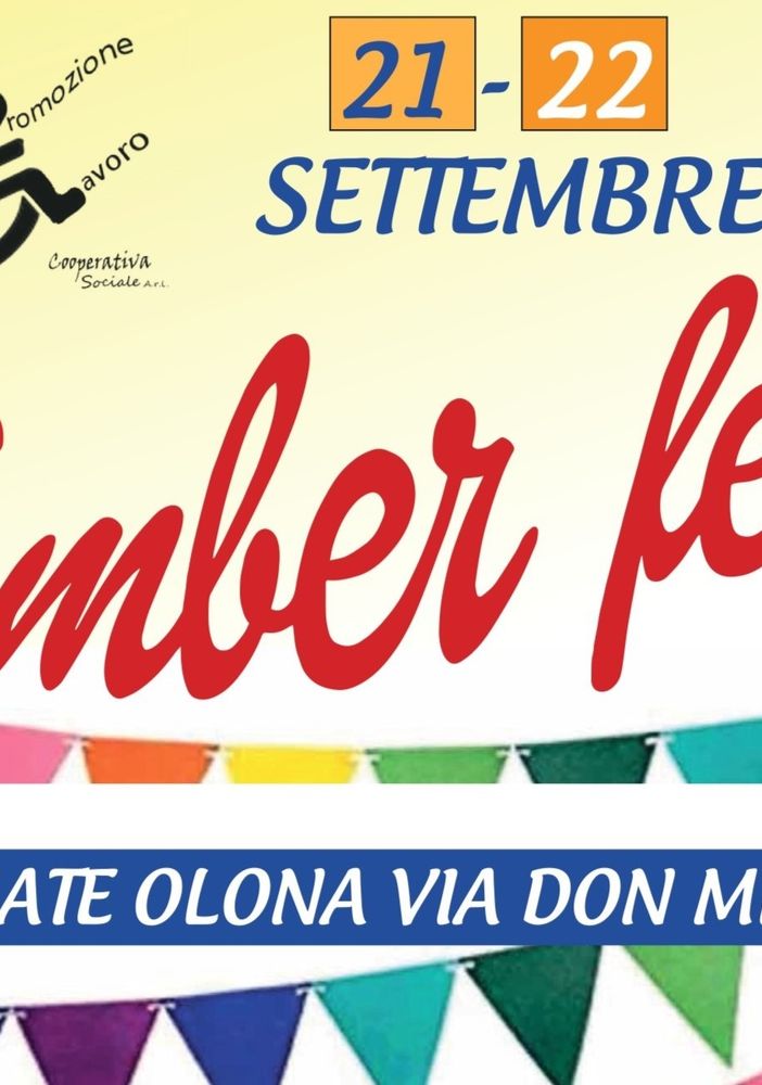 La Cooperativa Progetto Promozione Lavoro ripropone la September fest
