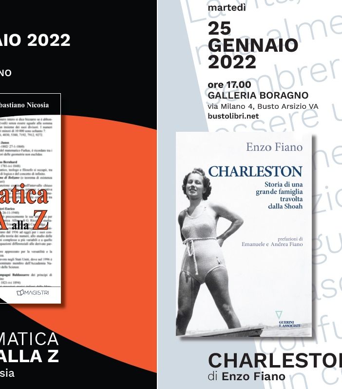 22 e 25 gennaio: gli appuntamenti in Galleria Boragno a Busto