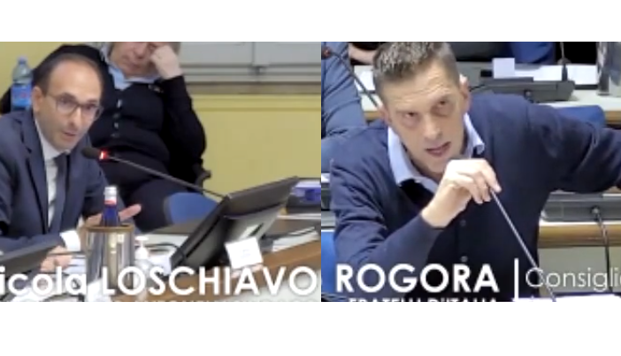 Da sinistra, l'assessore Loschiavo e il consigliere Rogora