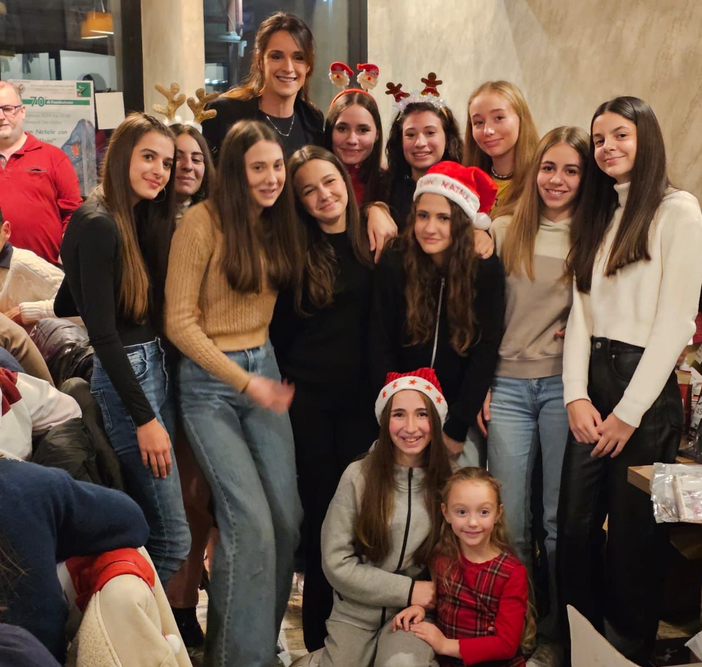 Grande successo per la festa di Natale della Duo Volley, con la capitana Giuditta Lualdi come ospite speciale