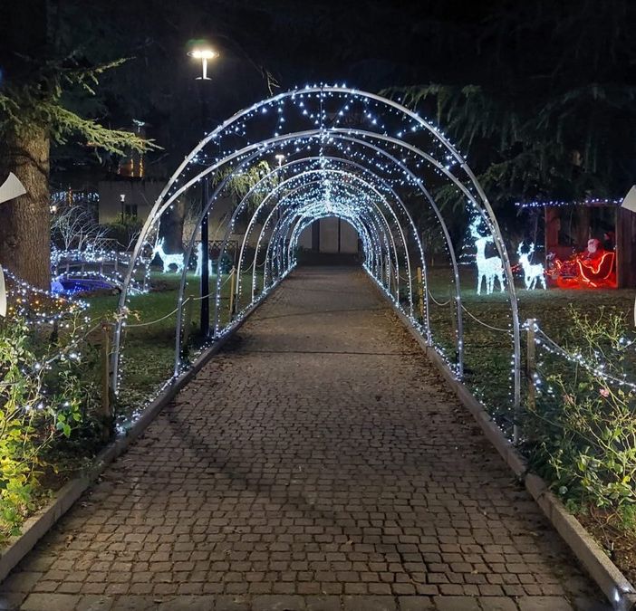 FOTO E VIDEO. Olgiate accende le luci del suo giardino incantato