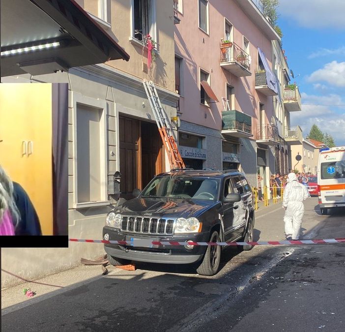 Il luogo dell'incendio e Luciana Zaro