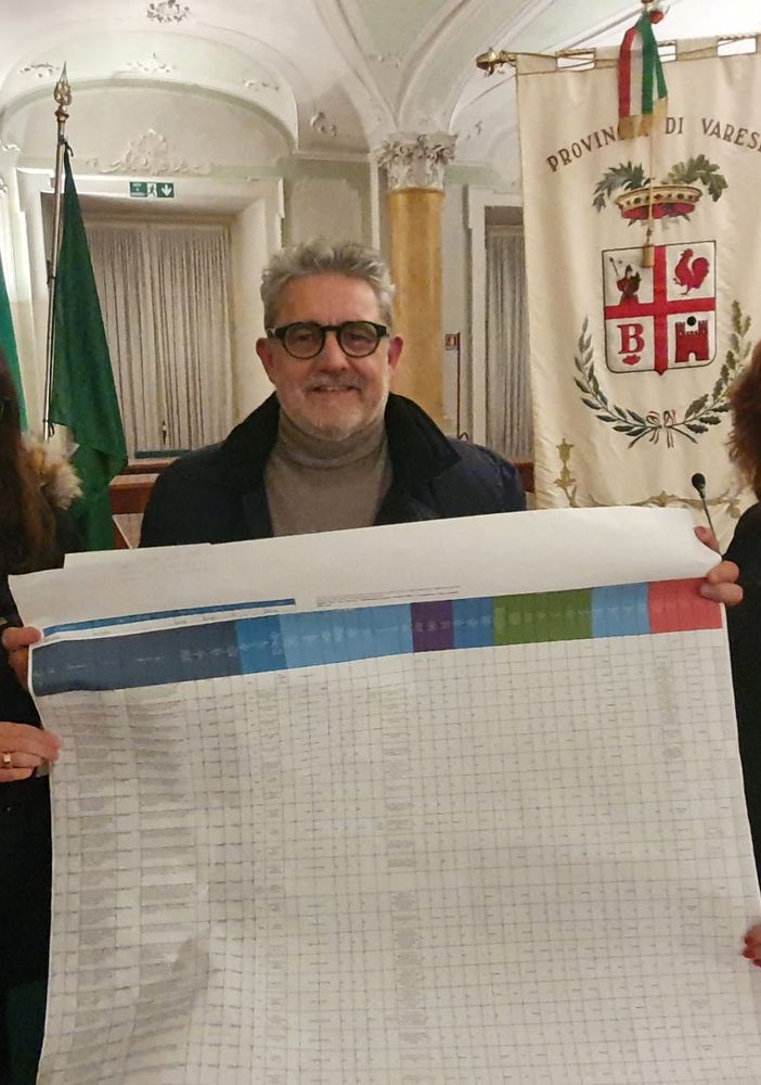 Marco Magrini tra Valentina Verga (a sinistra) e Giuseppina Lanza