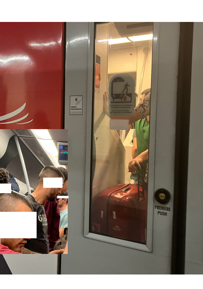 Nella foto piccola lo stato del 16.55 ieri da Milano, in quella grande la situazione a Busto