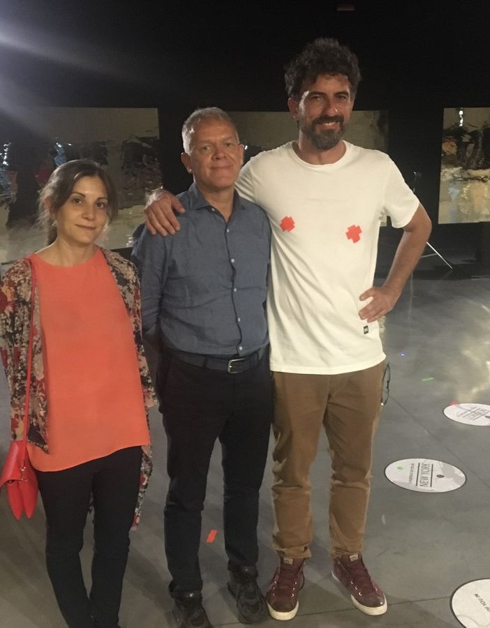 Da destra Daniele Sigalot, Luciano Bolzoni e Chiara Alberghina