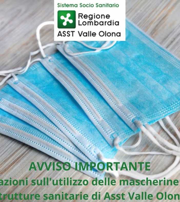 «Obbligatoria la mascherina dentro i nostri ospedali»