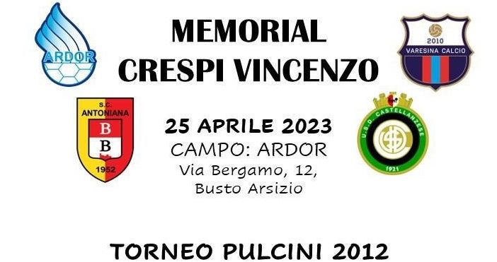 Quattro squadre in campo nel ricordo di mister Vincenzo Crespi