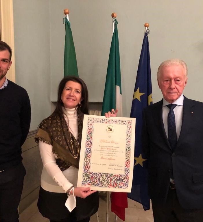 La vocal coach Milena Origgi socio d’onore dell’associazione Enrico Dell’Acqua