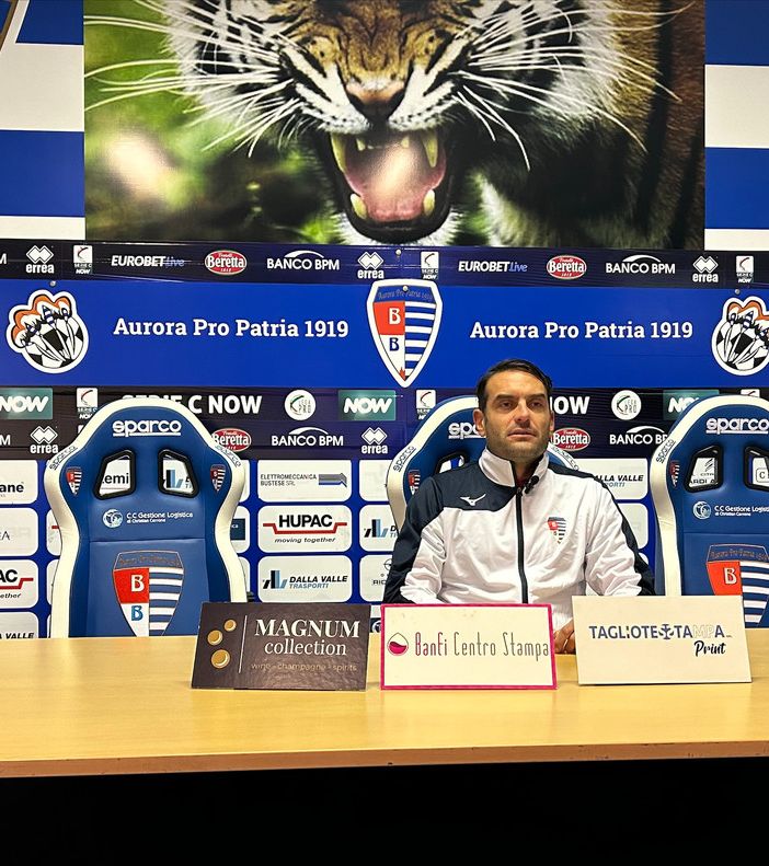 Mister Colombo alla vigilia di Pro Patria-Atalanta U23: «Non possiamo permetterci di sbagliare»