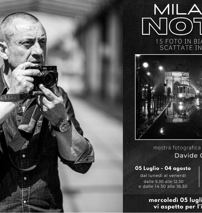 La “Milano di notte” negli scatti di Davide Caforio in mostra a Gallarate