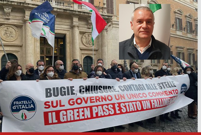 La manifestazione di Fdi a Roma e in alto Nardi