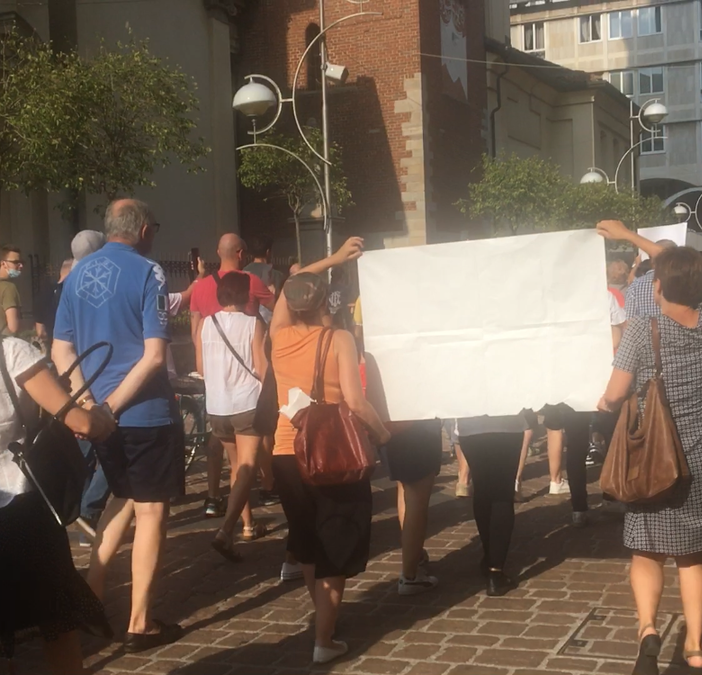 Le immagini della protesta e del corteo