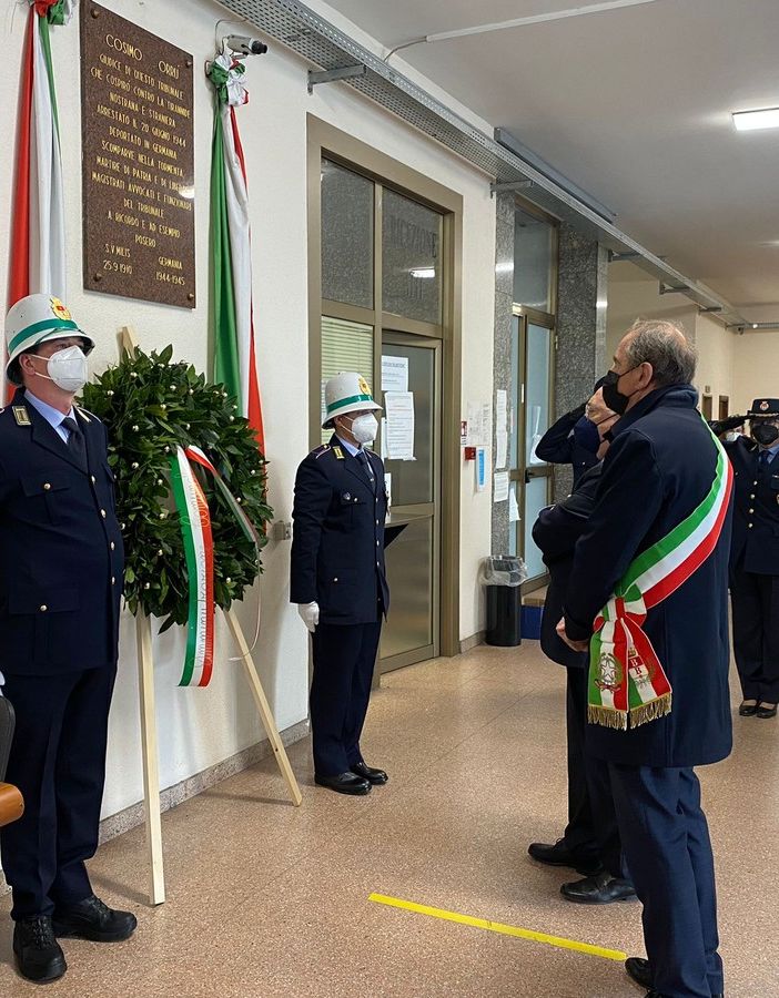 25 Aprile a Busto: il ricordo di Cosimo Orrù in Tribunale