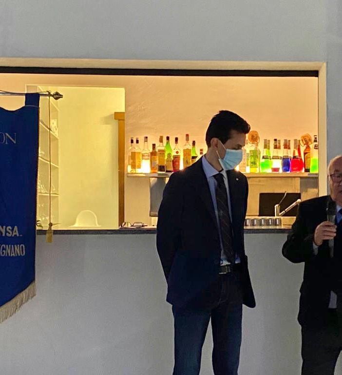 L'ultimo evento del Panathlon club La Malpensa, il primo della ripresa (nella foto Castiglioni con Tavecchio)