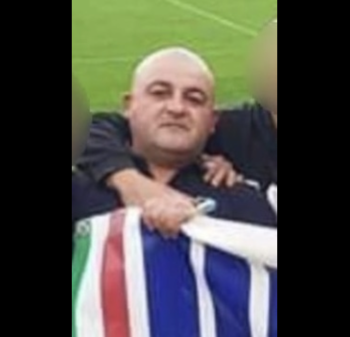 Paolo nella foto postata dagli ultras