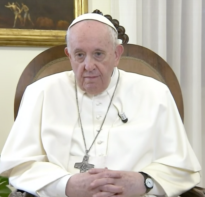 Il Papa a &quot;Che tempo che fa&quot;: «Grazie di questo incontro, mi piace tanto»