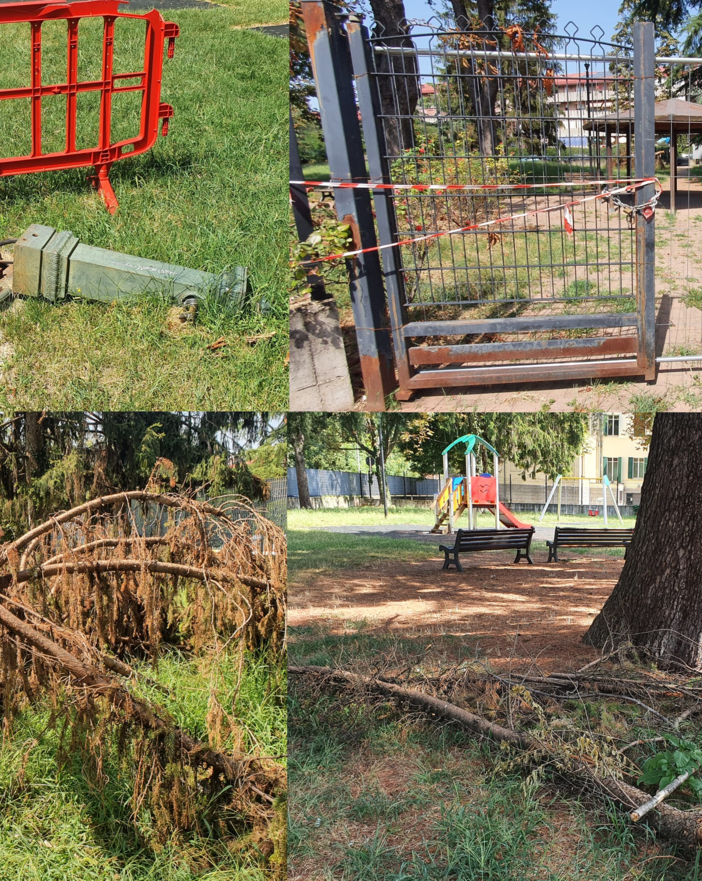 FOTONOTIZIA. Qualcosa non va al parco Principessa Mafalda di Sacconago