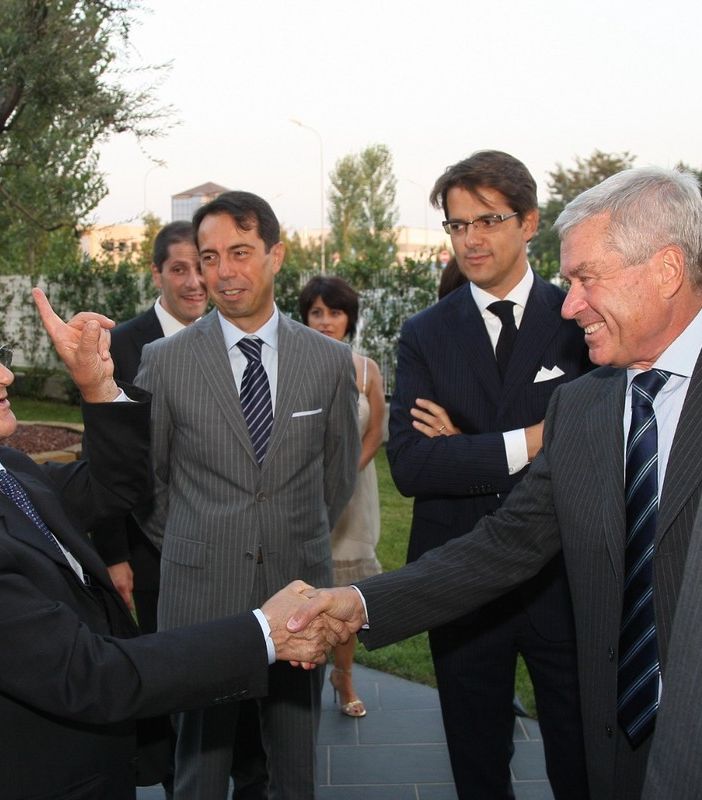 Pasotti in una foto con il presidente nazionale Sangalli