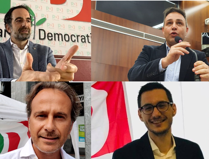 Da sinistra in senso orario, Alfieri, Astuti, Pedotti e Carignola
