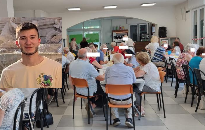 Alcuni partecipanti e nel riquadro Luca Re Sartù