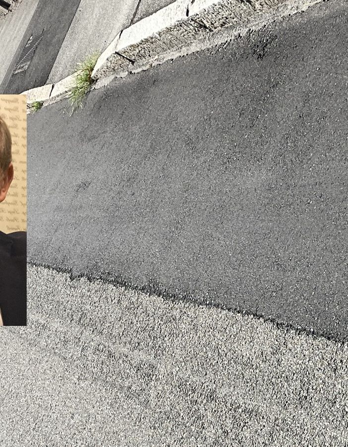 Un caso di rattoppi rialzati: caso su cui il sindaco Antonelli - nella foto - risponde a Speroni