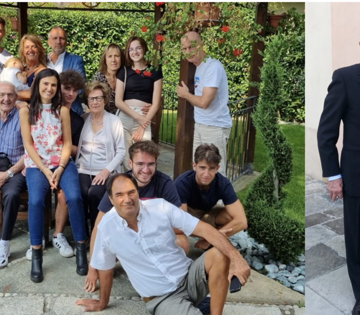 Momenti felici di Reginaldo Denna con la sua famiglia