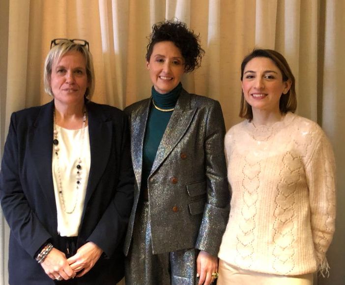 Paola Reguzzoni con Stefania Maffei e Sara Gioia