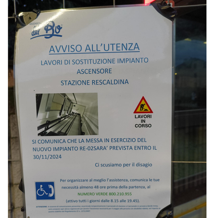 Ascensore guasto da un anno in stazione a Rescaldina: la denuncia di un disservizio che penalizza i più fragili