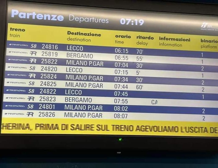 Guasto a Milano Certosa, disagi per i pendolari