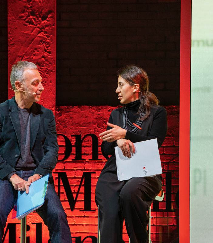 La presentazione del Salone con la presidente Maria Porro e Linus - foto per cortesia del Salone, Andrea Mariani