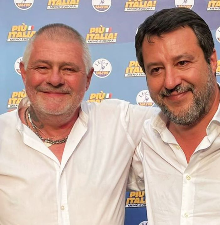 La foto con Puricelli pubblicata da Salvini