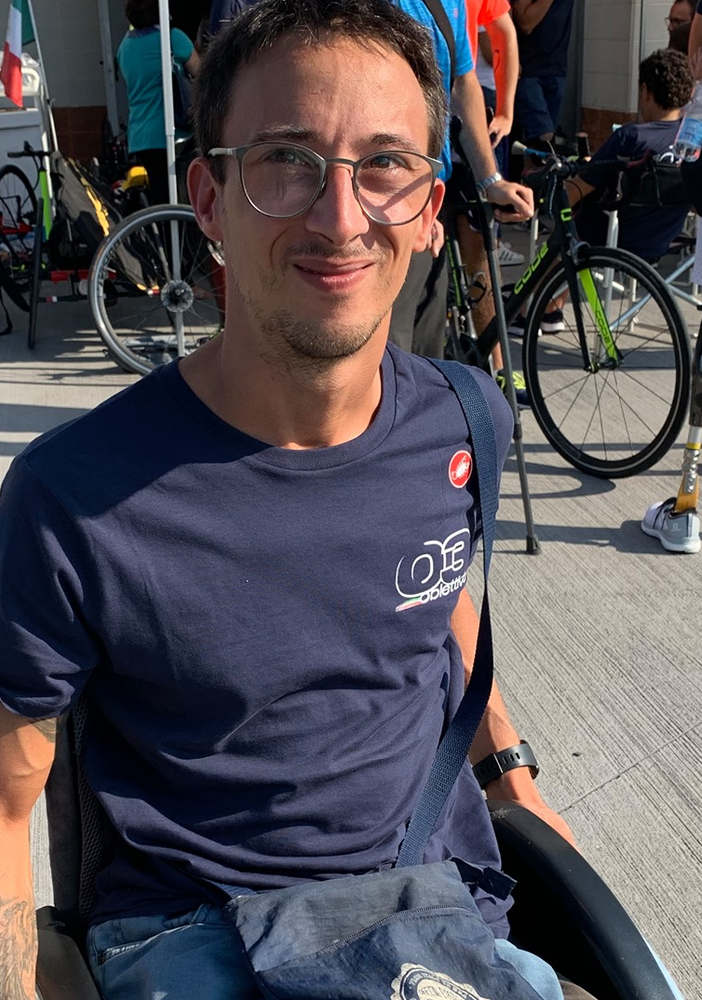 Samuele  Castiglioni (foto da Facebook) già vittorioso nel nuoto e ora nel ciclismo, partirà con Obiettivo3