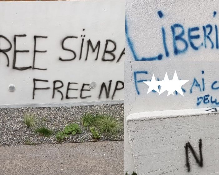 Alcune delle scritte