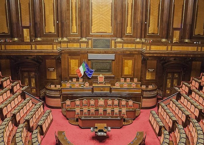 Foto dal profilo Twitter del Senato