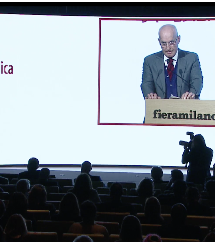 Sergio Tamborini alla recente inaugurazione di Milano Unica