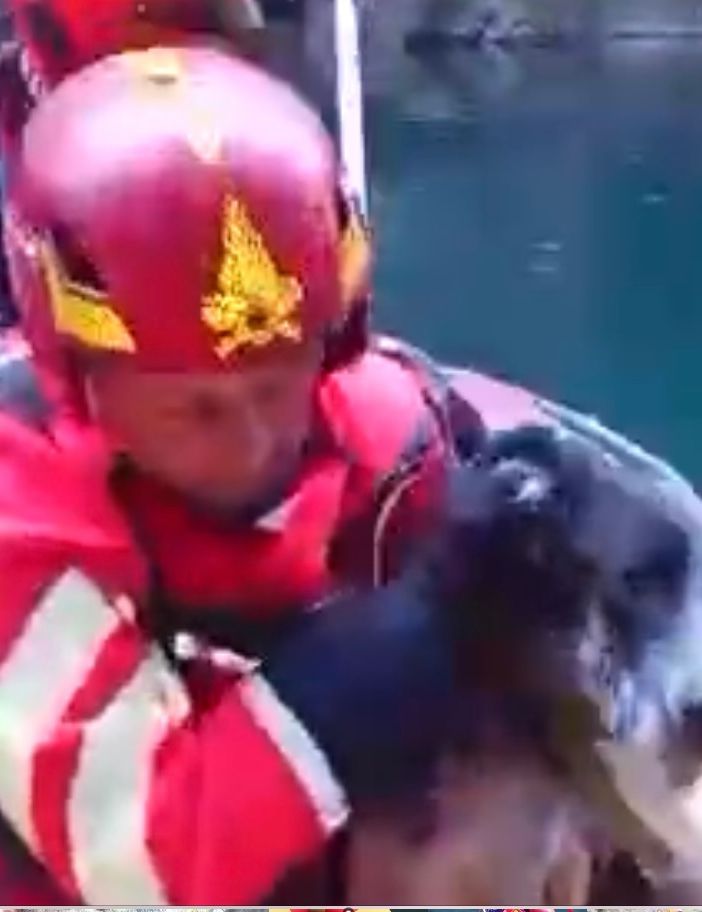 Alcune immagini del salvataggio