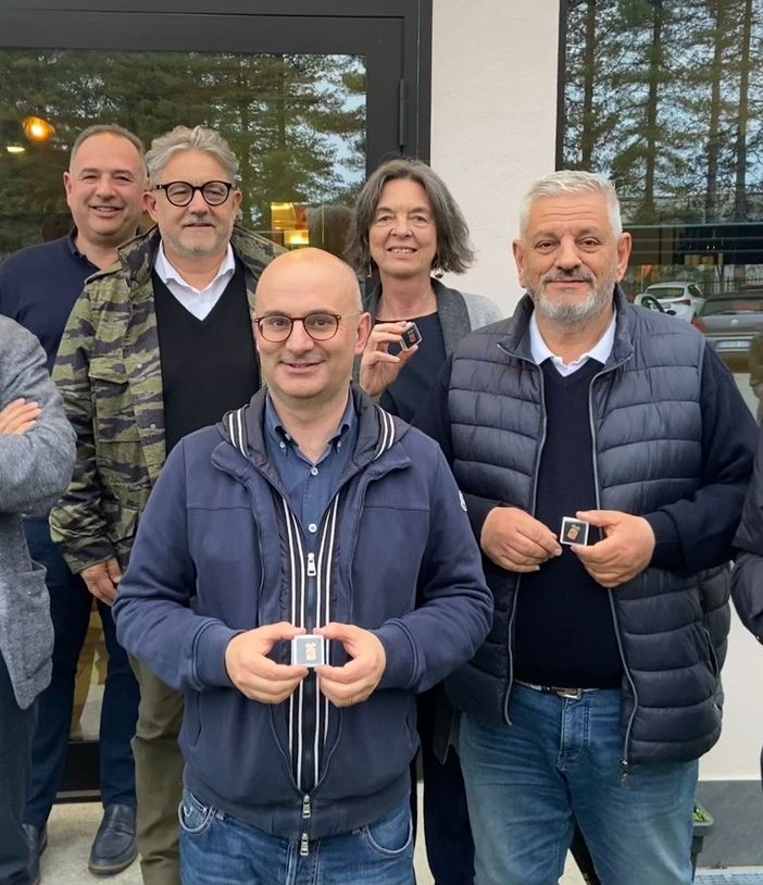 FOTO. Aperitivo tra sindaci da Eupolis. Magrini incontra i nuovi eletti