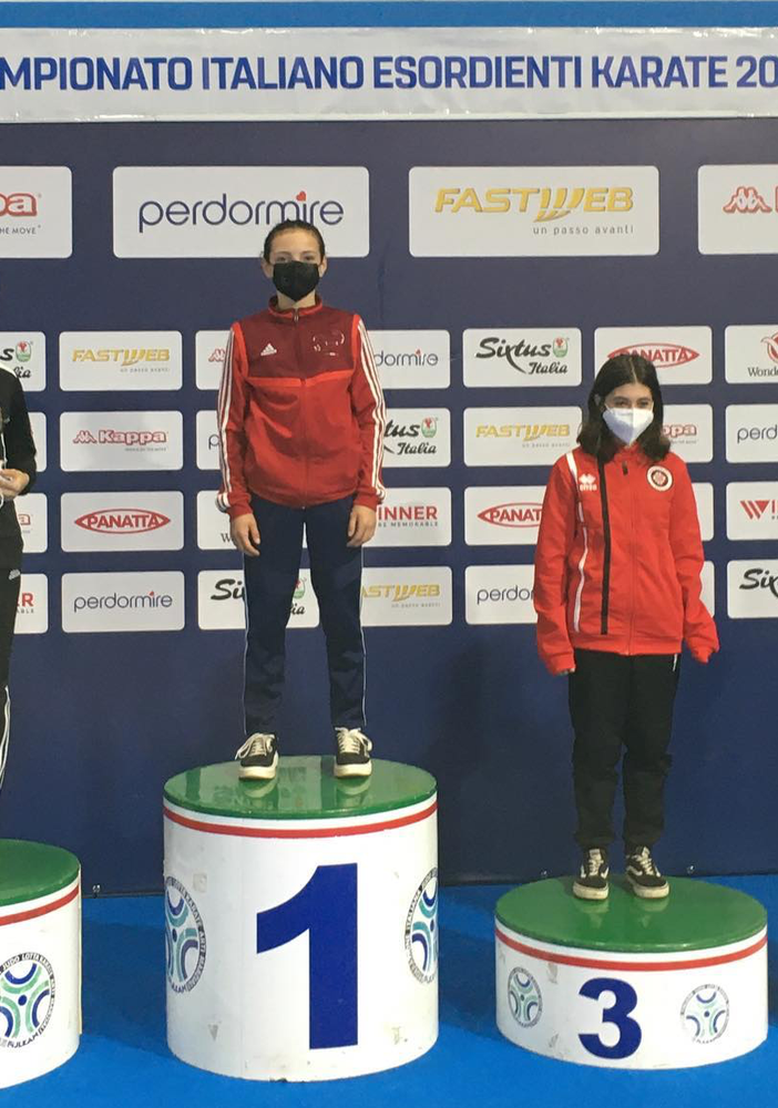 Karate, la solbiatese Sofia Zodda campionessa italiana esordienti di Kumite